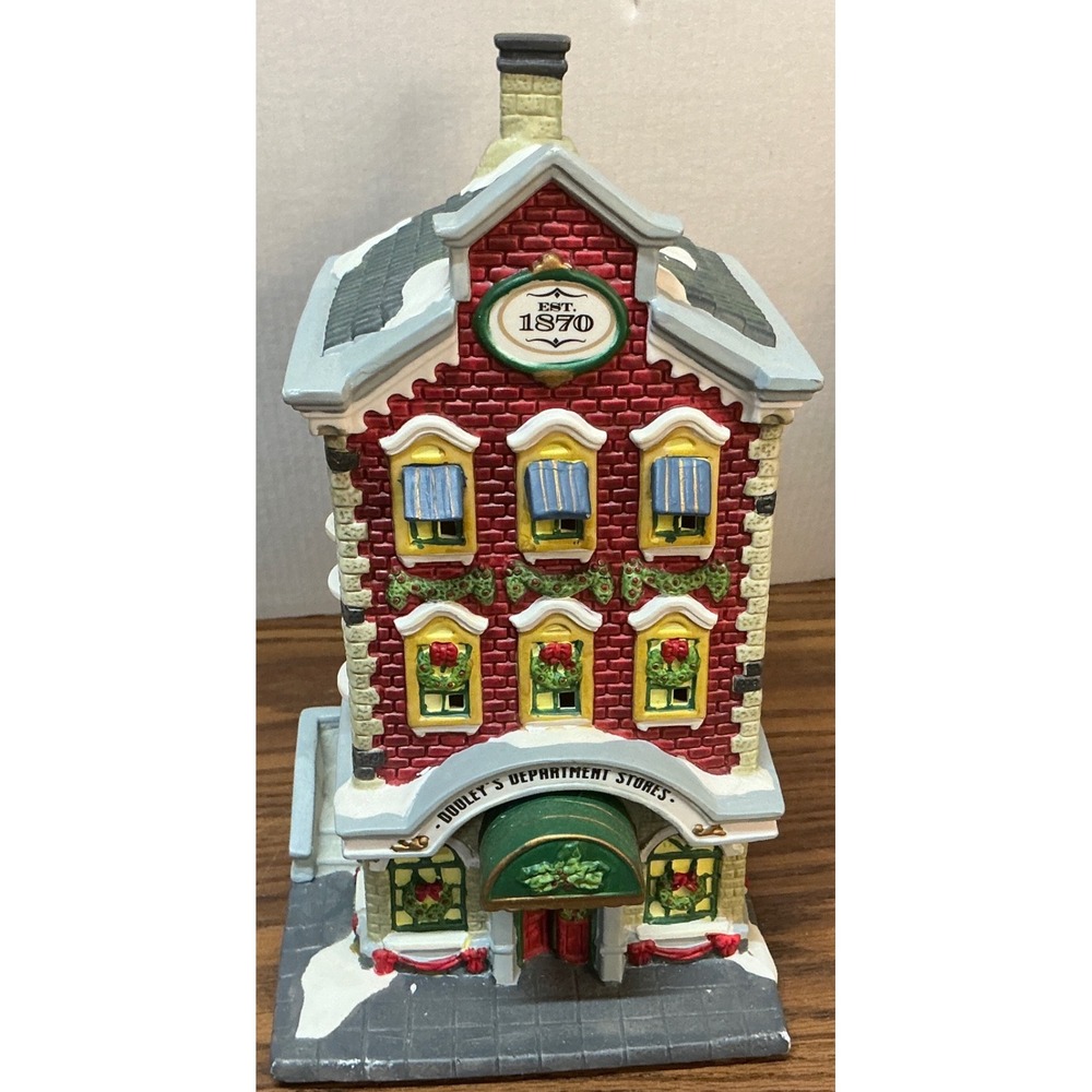 St. Nicholas Square Vintage Dooley's Department Store Christmas Village Retired